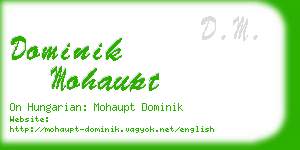 dominik mohaupt business card
